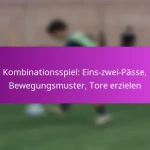 Durchbrechende Linien: Durchdringende Pässe, Spielerbewegung, Tormöglichkeiten